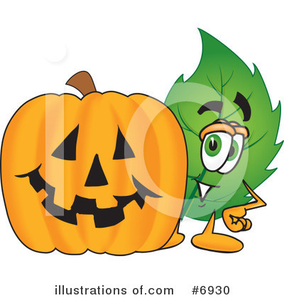 Royalty-Free (RF) Leaf Clipart Illustration by Mascot Junction - Stock Sample #6930