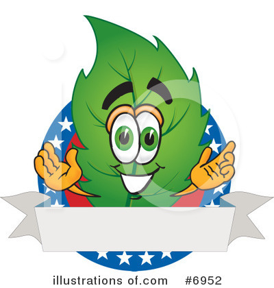 Royalty-Free (RF) Leaf Clipart Illustration by Mascot Junction - Stock Sample #6952