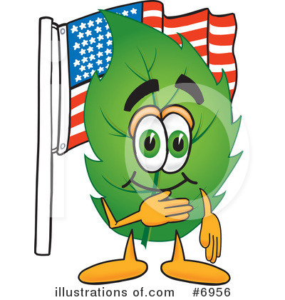 Royalty-Free (RF) Leaf Clipart Illustration by Mascot Junction - Stock Sample #6956