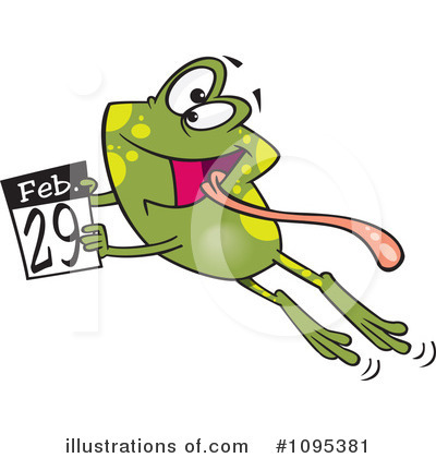Leap Day Clipart #1095381 by toonaday