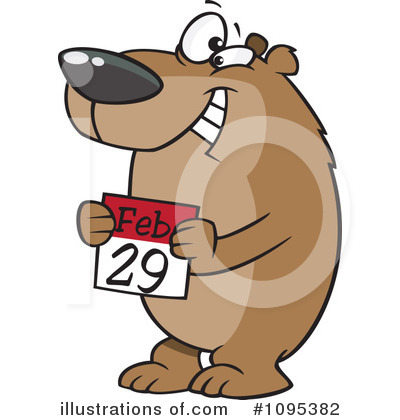 Royalty-Free (RF) Leap Day Clipart Illustration by toonaday - Stock Sample #1095382