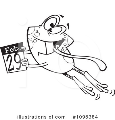 Royalty-Free (RF) Leap Day Clipart Illustration by toonaday - Stock Sample #1095384