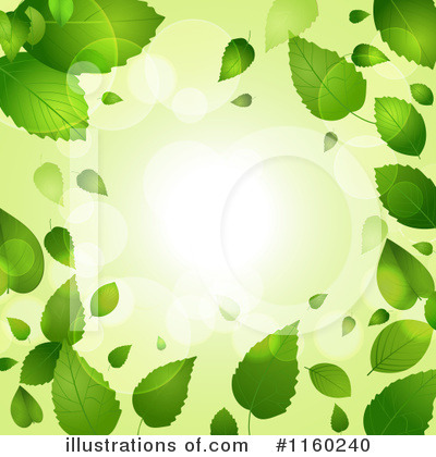 Green Leaves Clipart #1160240 by elaineitalia