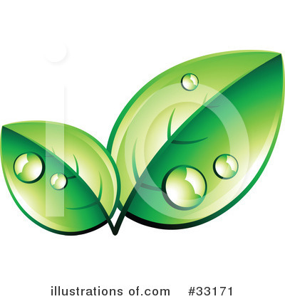 Royalty-Free (RF) Leaves Clipart Illustration by beboy - Stock Sample #33171