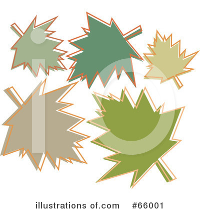 Royalty-Free (RF) Leaves Clipart Illustration by Prawny - Stock Sample #66001