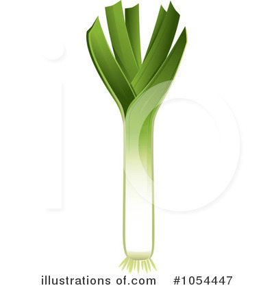 Royalty-Free (RF) Leek Clipart Illustration by TA Images - Stock Sample #1054447
