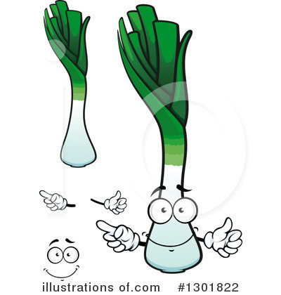 Royalty-Free (RF) Leek Clipart Illustration by Vector Tradition SM - Stock Sample #1301822