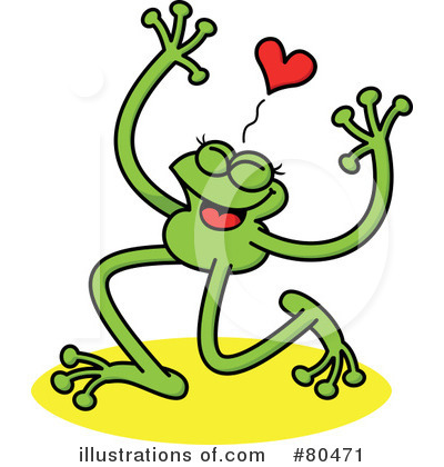 Royalty-Free (RF) Leggy Green Frog Clipart Illustration by Zooco - Stock Sample #80471
