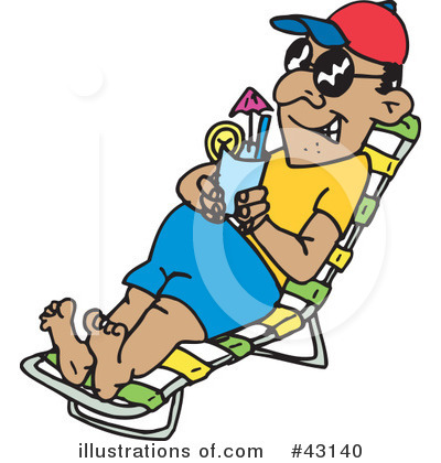 Lounging Clipart #43140 by Dennis Holmes Designs