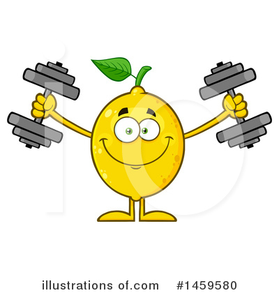 Royalty-Free (RF) Lemon Clipart Illustration by Hit Toon - Stock Sample #1459580