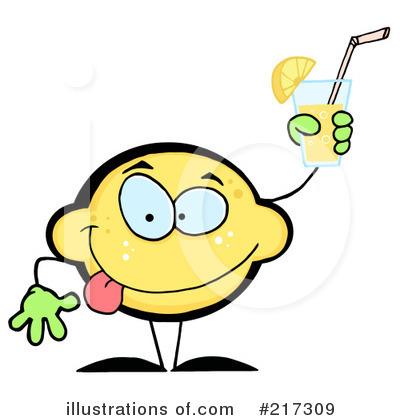 Royalty-Free (RF) Lemon Clipart Illustration by Hit Toon - Stock Sample #217309