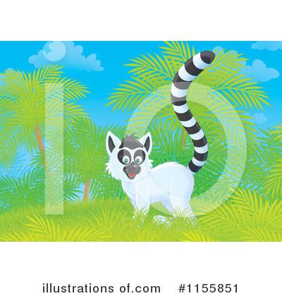 Royalty-Free (RF) Lemur Clipart Illustration by Alex Bannykh - Stock Sample #1155851