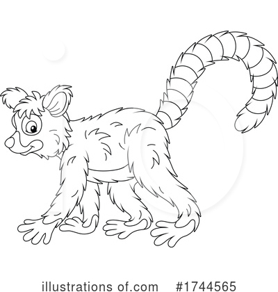 Royalty-Free (RF) Lemur Clipart Illustration by Alex Bannykh - Stock Sample #1744565