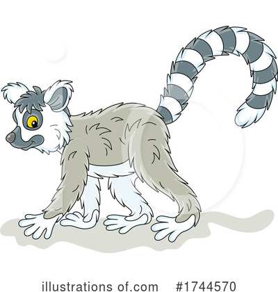 Lemur Clipart #1744570 by Alex Bannykh