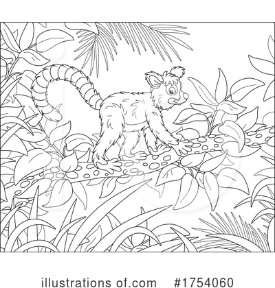 Royalty-Free (RF) Lemur Clipart Illustration by Alex Bannykh - Stock Sample #1754060