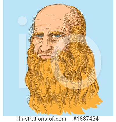 Royalty-Free (RF) Leonardo Da Vinci Clipart Illustration by Domenico Condello - Stock Sample #1637434