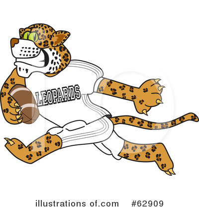 Leopard Character Clipart #62909 by Mascot Junction