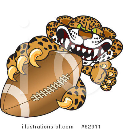 Jaguar Character Clipart #62911 by Mascot Junction