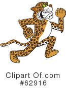 Leopard Character Clipart #62916 by Mascot Junction
