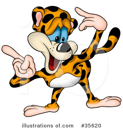 Royalty-Free (RF) Leopard Clipart Illustration by dero - Stock Sample #35620