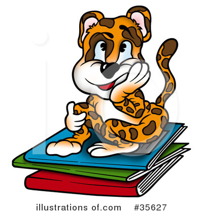 Royalty-Free (RF) Leopard Clipart Illustration by dero - Stock Sample #35627