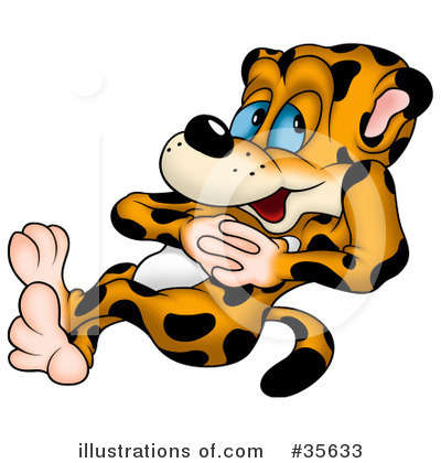 Royalty-Free (RF) Leopard Clipart Illustration by dero - Stock Sample #35633