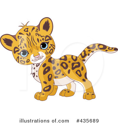 Royalty-Free (RF) Leopard Clipart Illustration by Pushkin - Stock Sample #435689