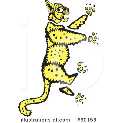Royalty-Free (RF) Leopard Clipart Illustration by xunantunich - Stock Sample #60158