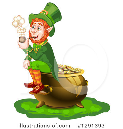 Royalty-Free (RF) Leprechaun Clipart Illustration by merlinul - Stock Sample #1291393