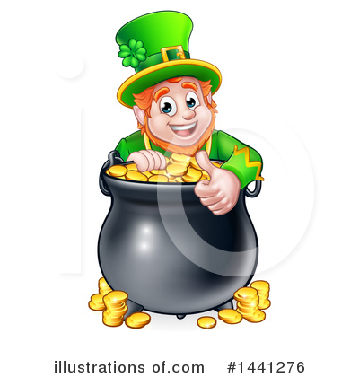 Pot Of Gold Clipart #1441276 by AtStockIllustration