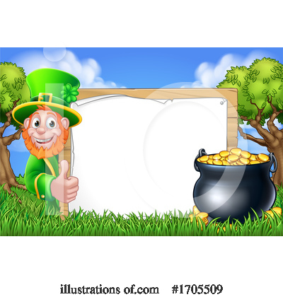 Pot Of Gold Clipart #1705509 by AtStockIllustration