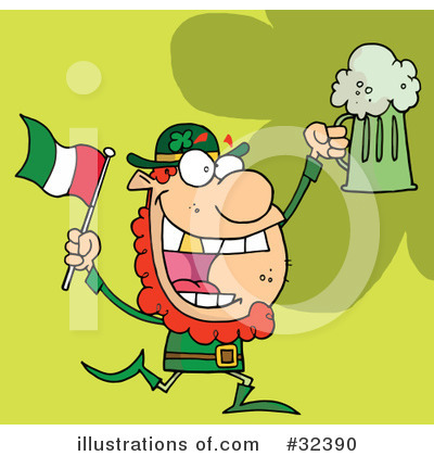 Saint Pattys Day Clipart #32390 by Hit Toon