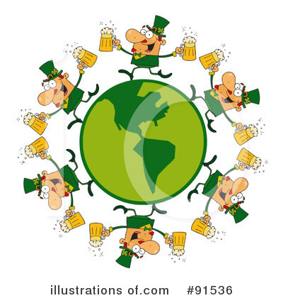 Royalty-Free (RF) Leprechaun Clipart Illustration by Hit Toon - Stock Sample #91536