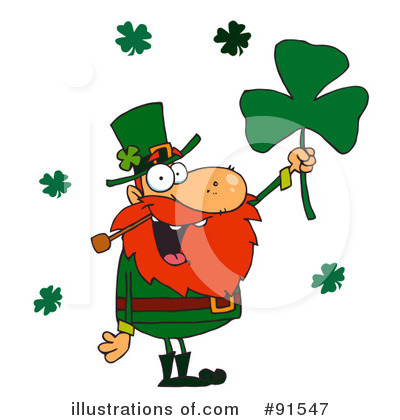 Royalty-Free (RF) Leprechaun Clipart Illustration by Hit Toon - Stock Sample #91547