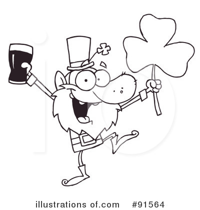Royalty-Free (RF) Leprechaun Clipart Illustration by Hit Toon - Stock Sample #91564