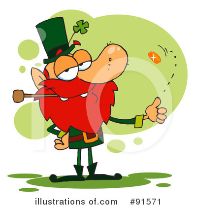 Royalty-Free (RF) Leprechaun Clipart Illustration by Hit Toon - Stock Sample #91571