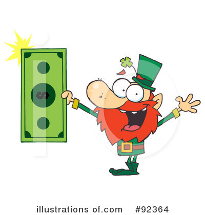 Royalty-Free (RF) Leprechaun Clipart Illustration by Hit Toon - Stock Sample #92364