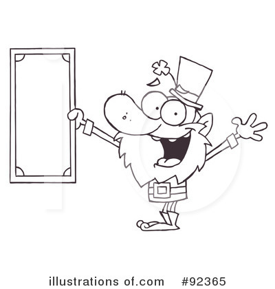Royalty-Free (RF) Leprechaun Clipart Illustration by Hit Toon - Stock Sample #92365