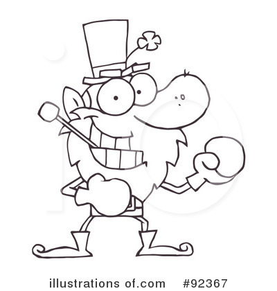 Royalty-Free (RF) Leprechaun Clipart Illustration by Hit Toon - Stock Sample #92367