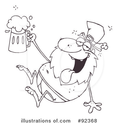 Royalty-Free (RF) Leprechaun Clipart Illustration by Hit Toon - Stock Sample #92368