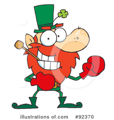Royalty-Free (RF) Leprechaun Clipart Illustration by Hit Toon - Stock Sample #92370