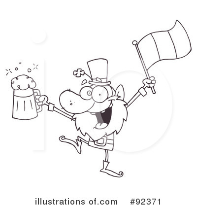 Royalty-Free (RF) Leprechaun Clipart Illustration by Hit Toon - Stock Sample #92371