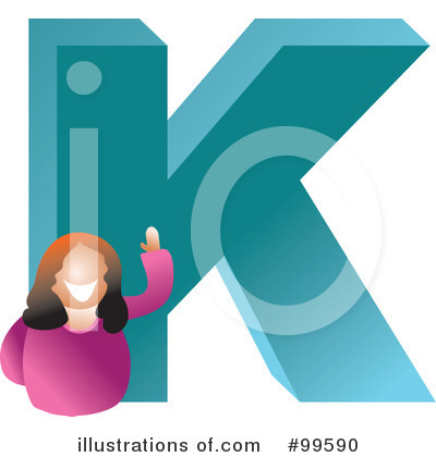 Royalty-Free (RF) Letter K Clipart Illustration by Prawny - Stock Sample #99590