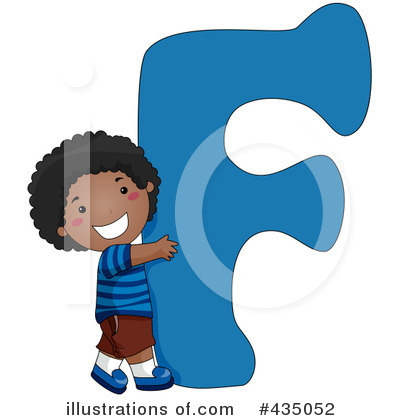 Royalty-Free (RF) Letter Kids Clipart Illustration by BNP Design Studio - Stock Sample #435052