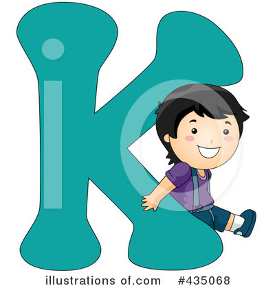 Royalty-Free (RF) Letter Kids Clipart Illustration by BNP Design Studio - Stock Sample #435068