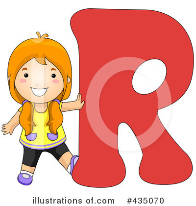 Royalty-Free (RF) Letter Kids Clipart Illustration by BNP Design Studio - Stock Sample #435070