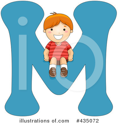 Royalty-Free (RF) Letter Kids Clipart Illustration by BNP Design Studio - Stock Sample #435072