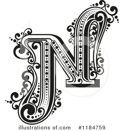 Royalty-Free (RF) Letter N Clipart Illustration by Vector Tradition SM - Stock Sample #1184759