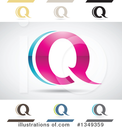 Royalty-Free (RF) Letter Q Clipart Illustration by cidepix - Stock Sample #1349359