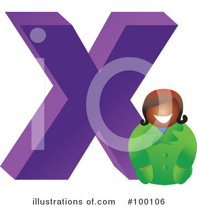 Royalty-Free (RF) Letter X Clipart Illustration by Prawny - Stock Sample #100106